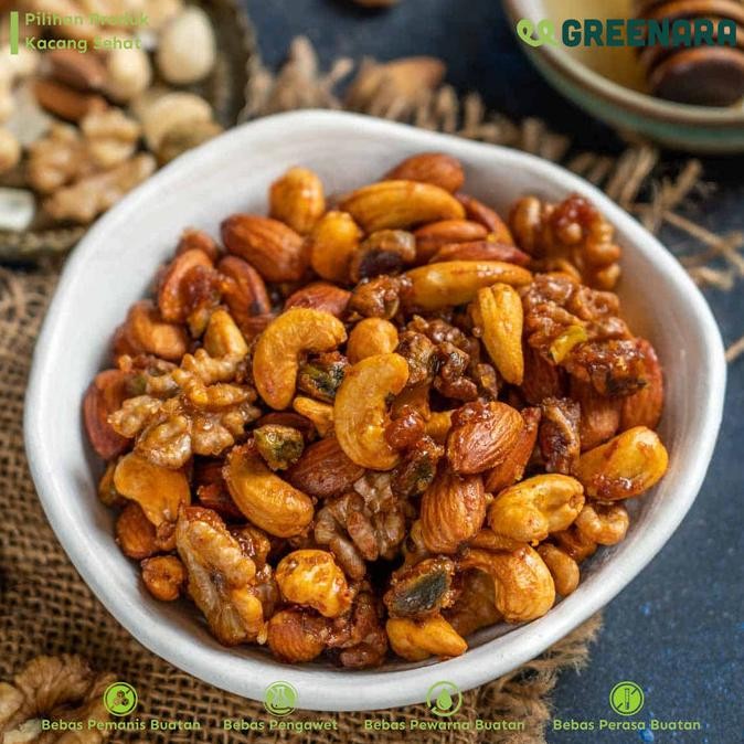 

BIG SALE ROASTED MIXED NUT 1KG / ALMOND, CASHEW, WALNUT !!!!!