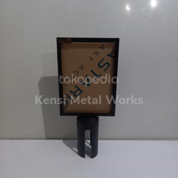 

Promo Sign frame A5 Potrait Signage poster papan tiang antrian Hitam COD