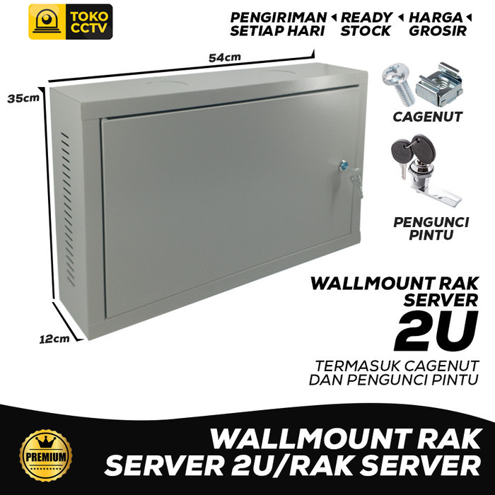 Terlaris Wallmount Rack Server 2U, Rak Server Single Door 2U