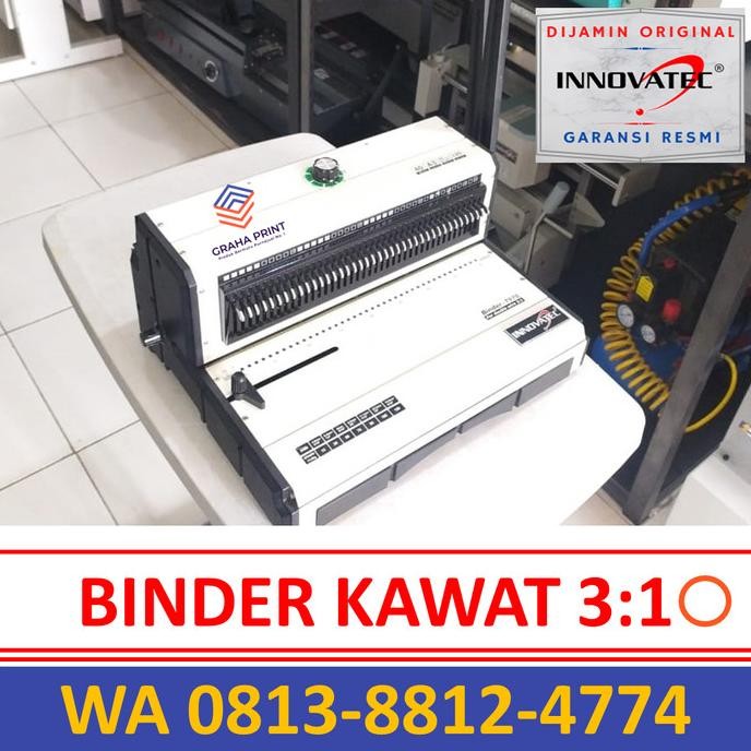 

Promo Mesin Jilid Spiral 3:1 Bulat INNOVATEC Alat Binder Spiral Kawat F4 COD