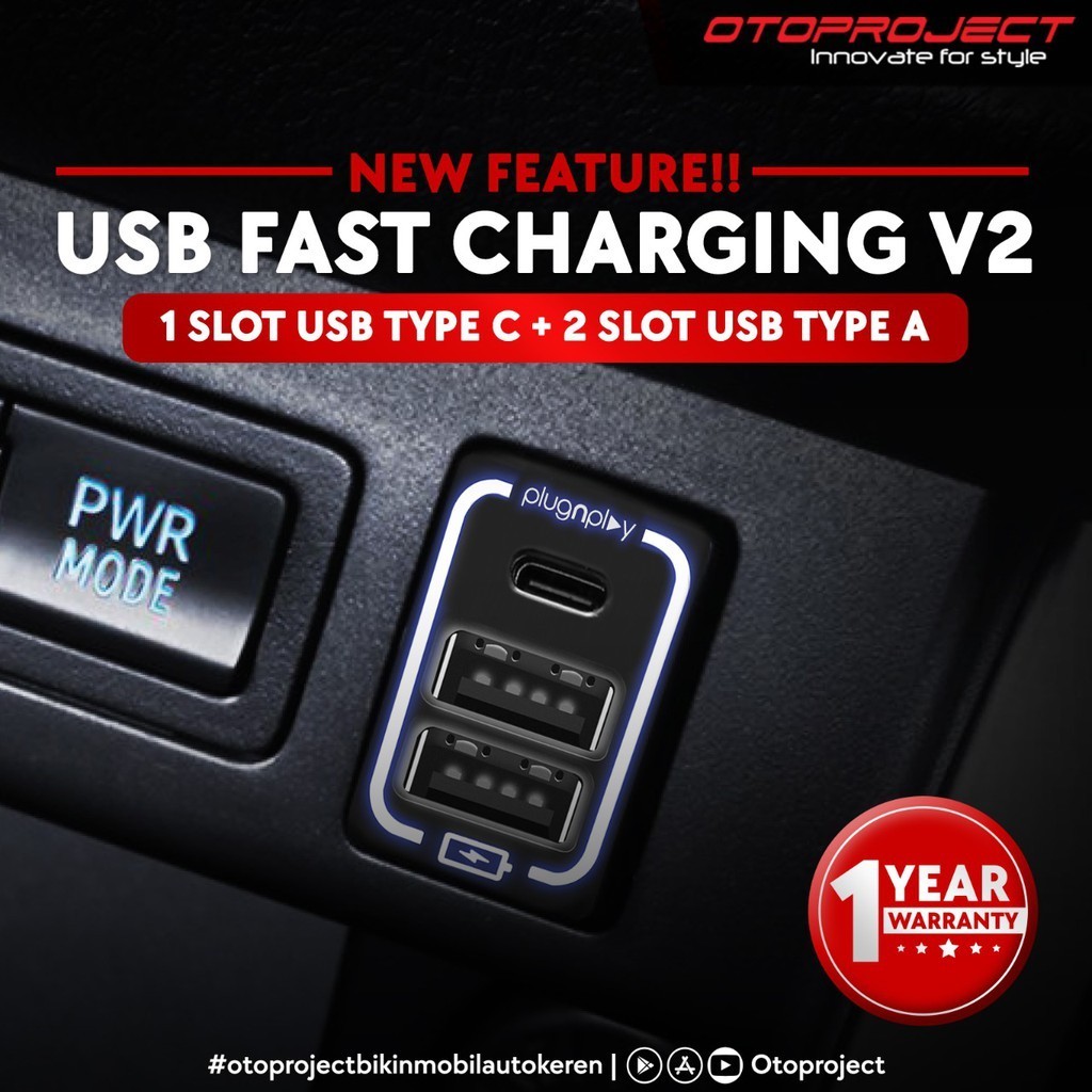 Otoproject - Usb Charger Mobil All Type | Charger USB Mobil