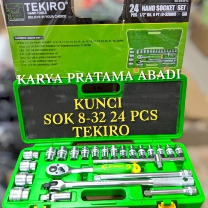 Produk Baru Kunci Sok Tekiro 24 pcs Box Metal / Box Besi