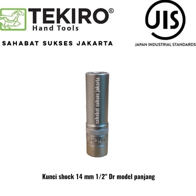 Produk Baru TEKIRO mata kunci sock deep wall 14 mm / mata kunci shock panjang