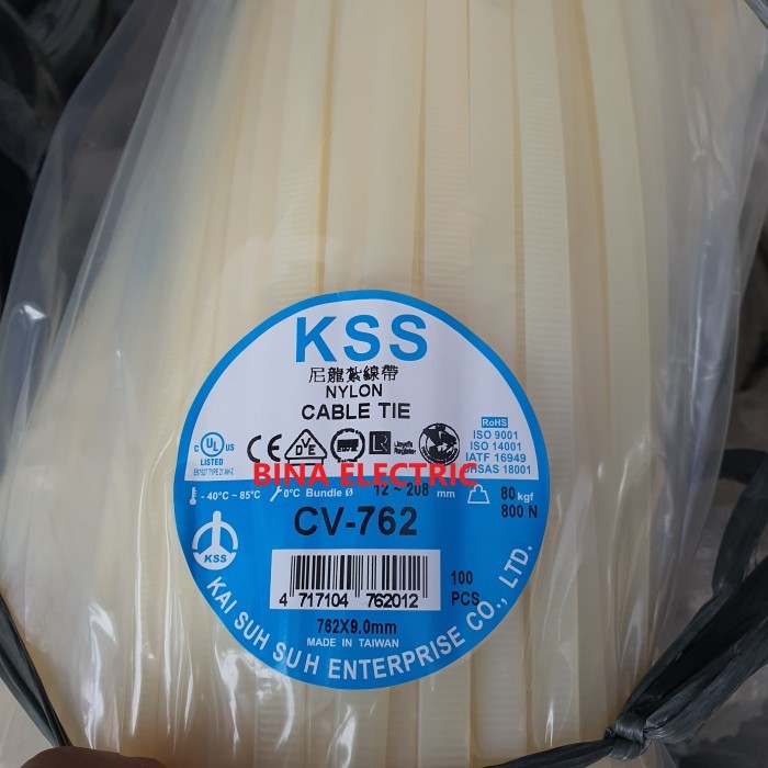 

Kabel Ties KSS 76Cm CV-762 / Kabel Tis KSS 76cm 762x9mm CV762