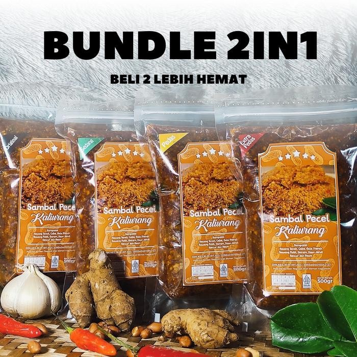 

1Kg Bundling Hemat (2X500G)_Sambal Pecel Kaliurang 500G Dapat 2Pcs Best Seller
