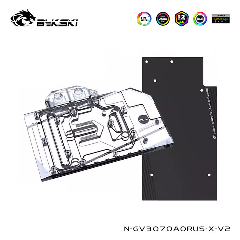 TZT Water Block For GIGABYTE AORUS Geforce RTX 3070/3060Ti MASTER 8G Graphics Card Cooler With Back 