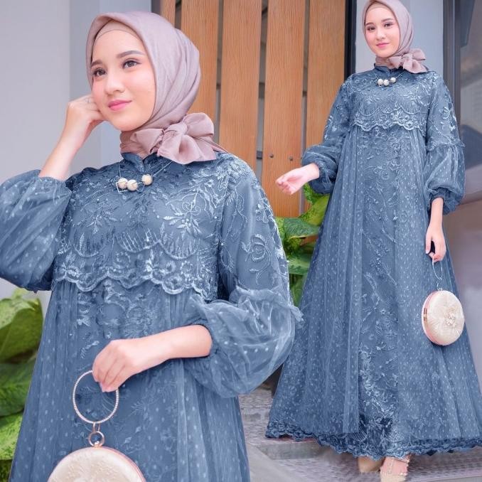 || PROMO BUSANA WANITA ~`~ Masita Dress Kebaya Jumbo wanita Muslim model gamis maxi kekinian ||~~~