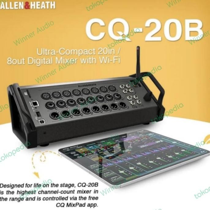 Grosir Digital Mixer Allen&Heath Qc 20B Allen Heath Audio Mixing Original