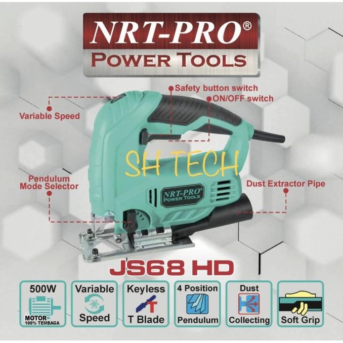 JIGSAW NRT PRO JS65HD JIG SAW NRT PRO JS 65 HD GERGAJI TRIPLEK