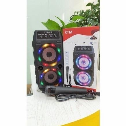 SPEAKER BLUETOOTH XTM-2010 LED PLUS MIC KARAOKE / XTM 2010 + MIC