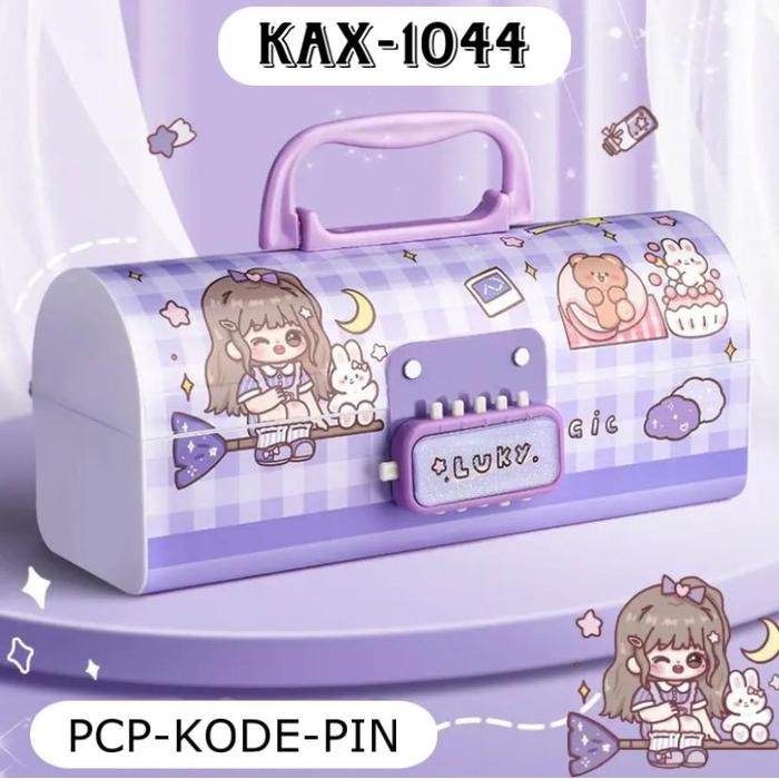 

READY KOTAK PENSIL PLASTIK KODE WHITEBOARD + KACA / KOTAK PENSIL KODE / PENCIL CASE