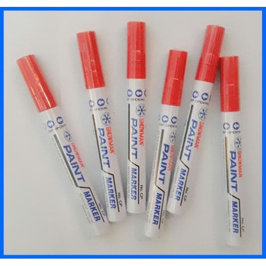 

SPIDOL PERMANENT PAINT MARKER SNOWMAN MERAH ISI 12 PCS