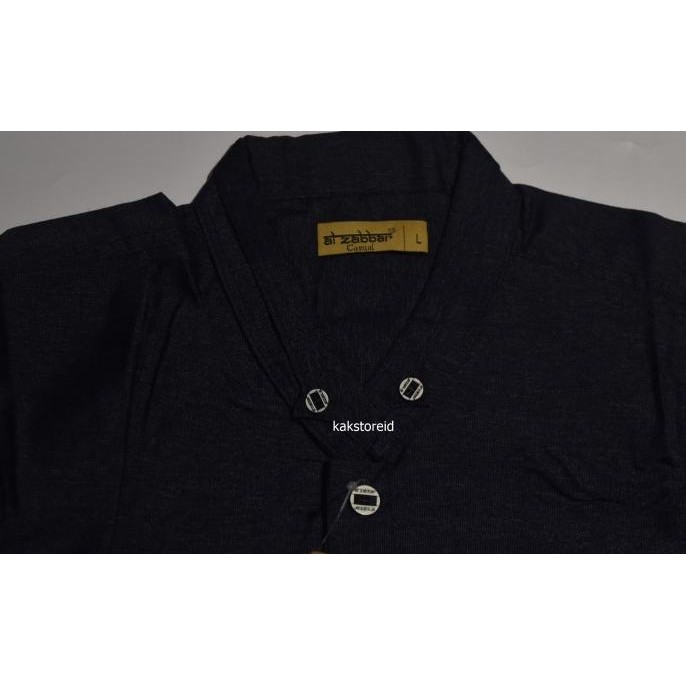 Baju Muslim Koko Pria Lengan Panjang Al Zabbar Navy Kpr 13 Original Store_Imnami
