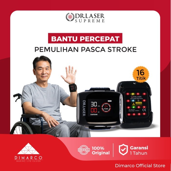 DR LASER SUPREME 16 TITIK Alat Terapi Kesehatan Stroke Terapi