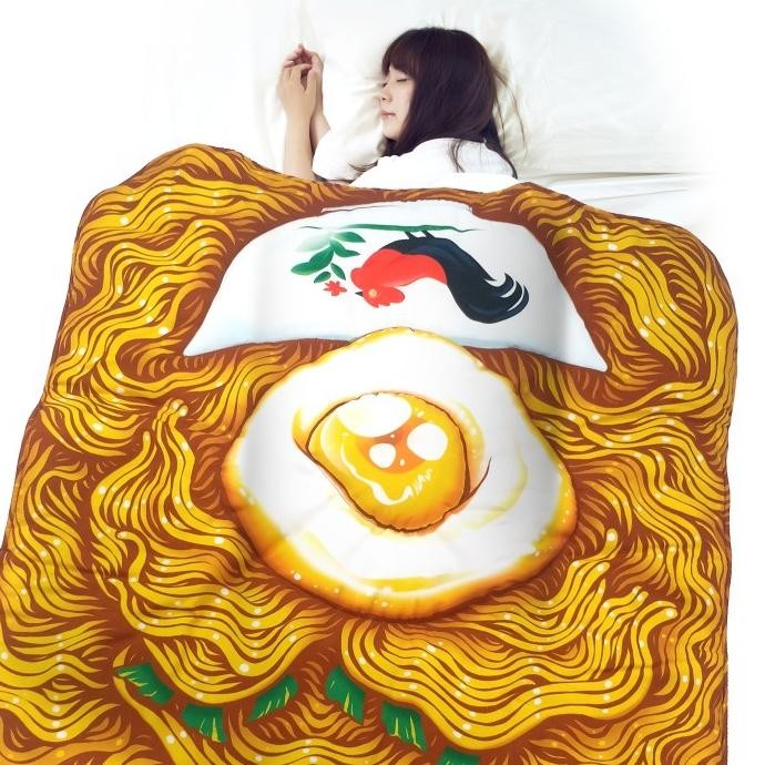 Selimut Dewasa Igor Mie Goreng Instan Telur Mi Telor Telur Ceplok Vlyasmortemian