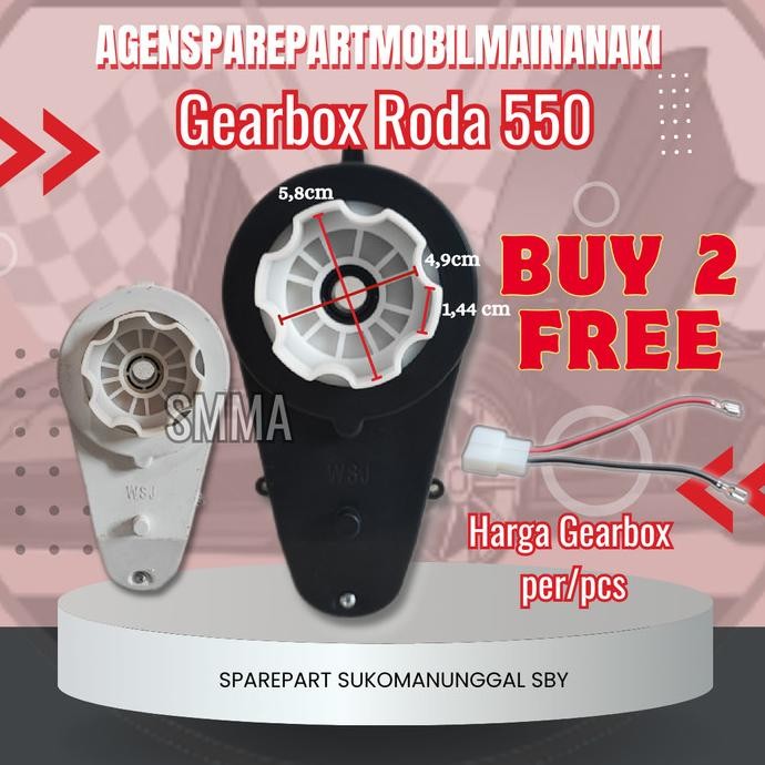 Ori - 550 Pliko/Gear/Gearbox/Dinamo/12v/12Volt/ Mobil Motor Mainan Aki Termurah