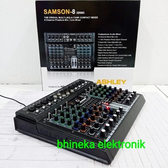 Promo Mixer Audio Ashley Samson8 / Samson 8 Mixer 8 Channel Original