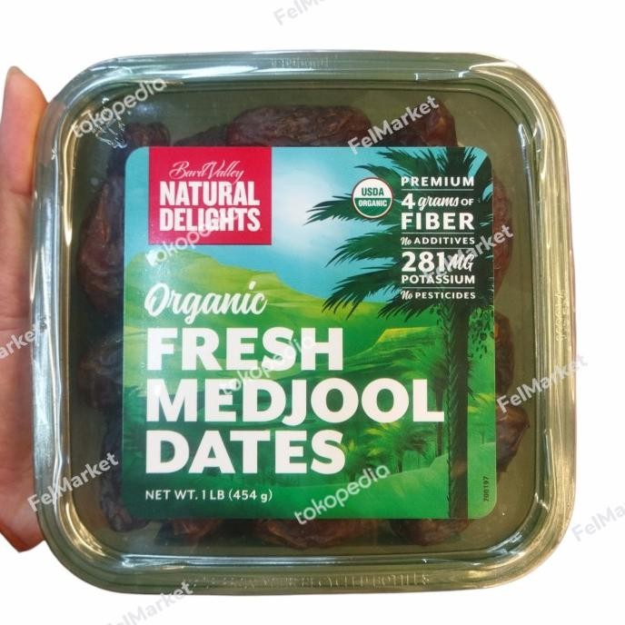 

Kurma Medjool Organic Natural Delights Dates Usa | 454 Grm Rayansani376