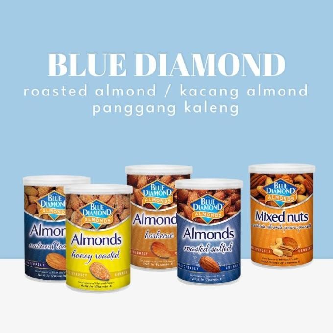 

BIG SALE BLUE DIAMOND ROASTED ALMOND / KACANG ALMOND PANGGANG KALENG !!!!!