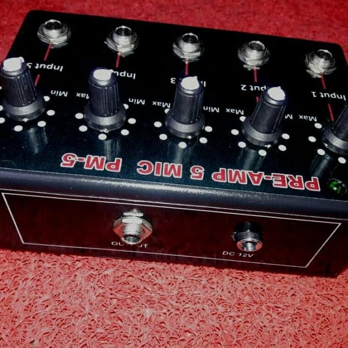 Grosir Paralel Input Mic Aktif 5 Input Mic Pm-5