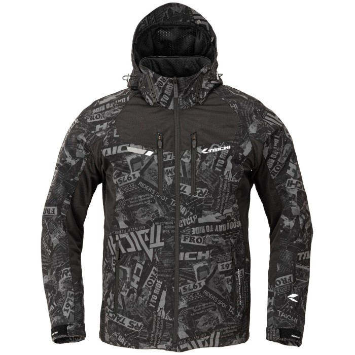 PROMO TAICHI RSJ328 AIR PARKA NEWS BLACK / JAKET MOTOR / RSJ 328