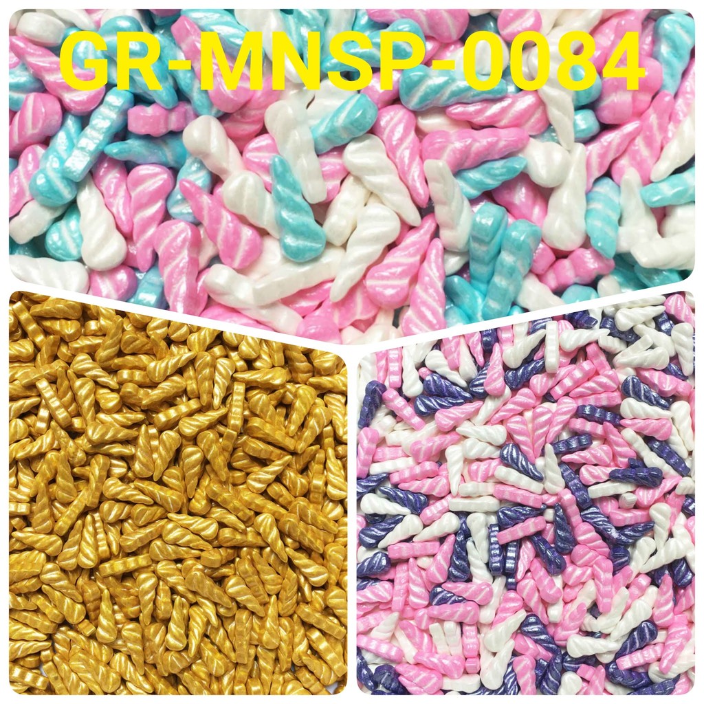 

GR-MNSP-0084 Sprinkles trimit springkel 10gr tanduk unicorn emas pink (SPRINKLES)