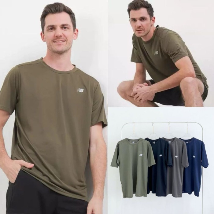 TERLARIS NB ACTIVE RUNNING DRY FIT SPORT SHIRT - KAOS OLAHRAGA MURAH MURAH