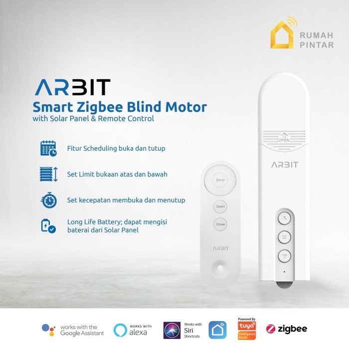 TERBARU ARBIT Smart Zigbee Tirai Blind Motor TUYA BISA GRAB