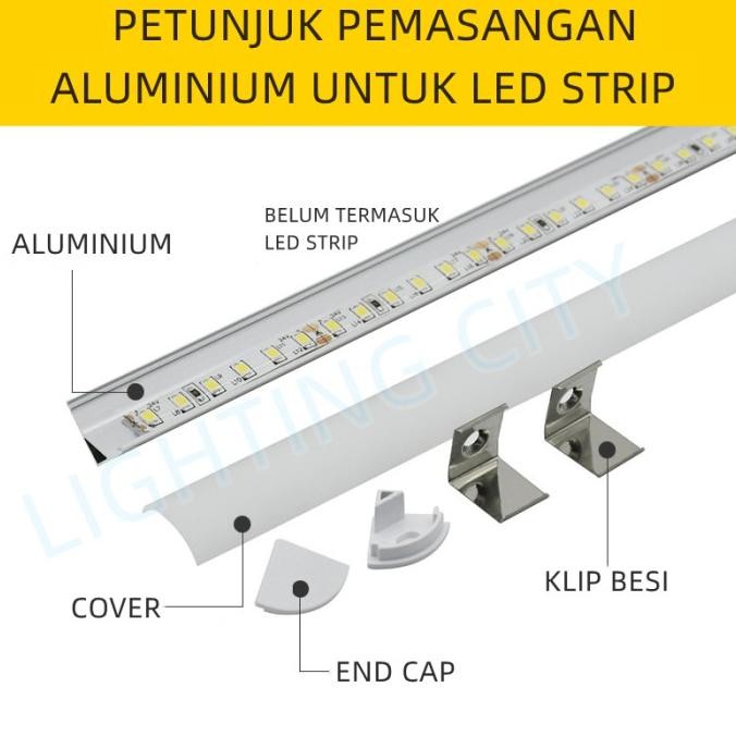 tersedia aluminium led strip housing led strip siku