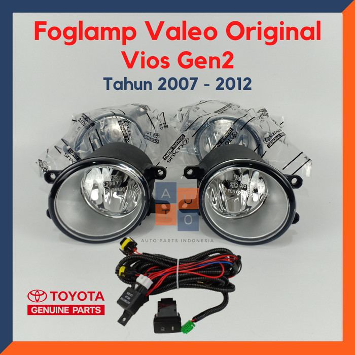 Terhemat Foglamp Vios/ Lampu Kabut Vios Gen2 Original Valeo Tahun 2007-2012