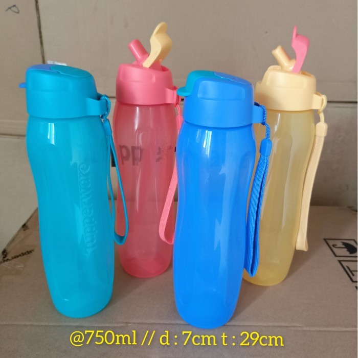 botol tupperware//Eco Bottle straw 750ml