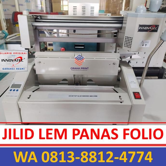 

Promo Mesin Jilid Buku FOLIO Alat Binding Lem Panas A4 F4 INNOVATEC Otomatis COD
