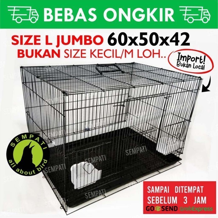 SANGKAR KANDANG BESI UMBARAN TEBAL LIPAT KOTAK UNTUK TERNAK