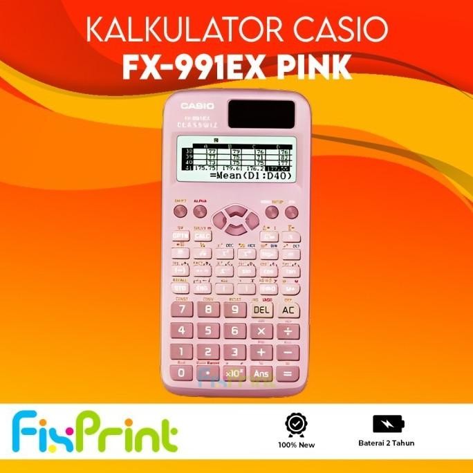 

Casio FX 991 EX - Scientific Kalkulator FX-991EX Calculator Ilmiah Kuliah Hitam Black Blue Pink New Original Bergaransi Resmi