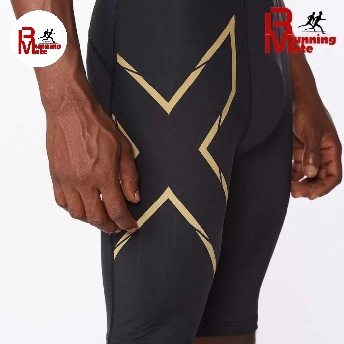 2XU MCS Men's Light Speed Compression Short Gold