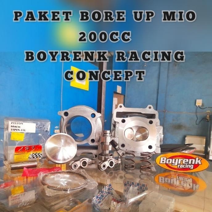 Promo PAKET BORE UP PNP MIO SPORTY MIO 5LW 200 CC BY BOYRENK RACING CONCEPT COD