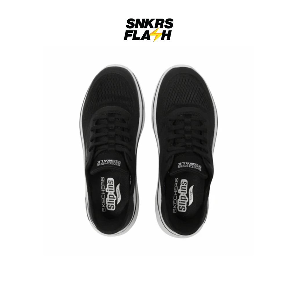 SKECHERS Go Walk Arch Fit 2 Black White Sepatu Casual Wanita - 125319BKW - Size 36