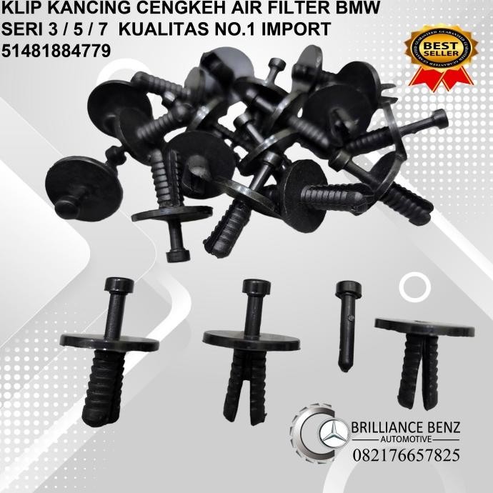 Klip Kancing Cengkeh Air Filter Bmw Seri 3 / 5 / 7 Universal Clip Trim Most Selling