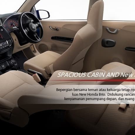 Cover Jok Brio Satya RS 2014-2017 Capucino Oscar Ready Stock