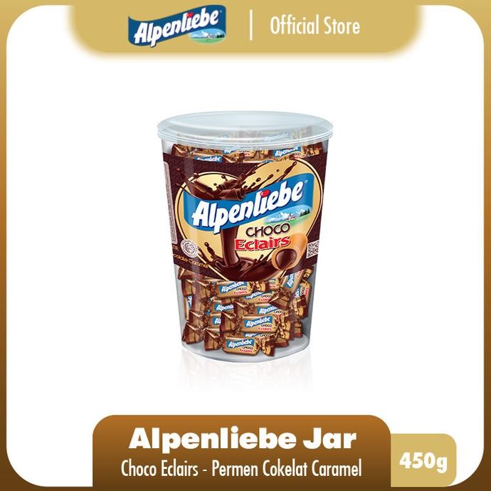 

Alpenliebe Choco Eclairs Jar 360g - Permen Karamel Coklat Susu 1pcs