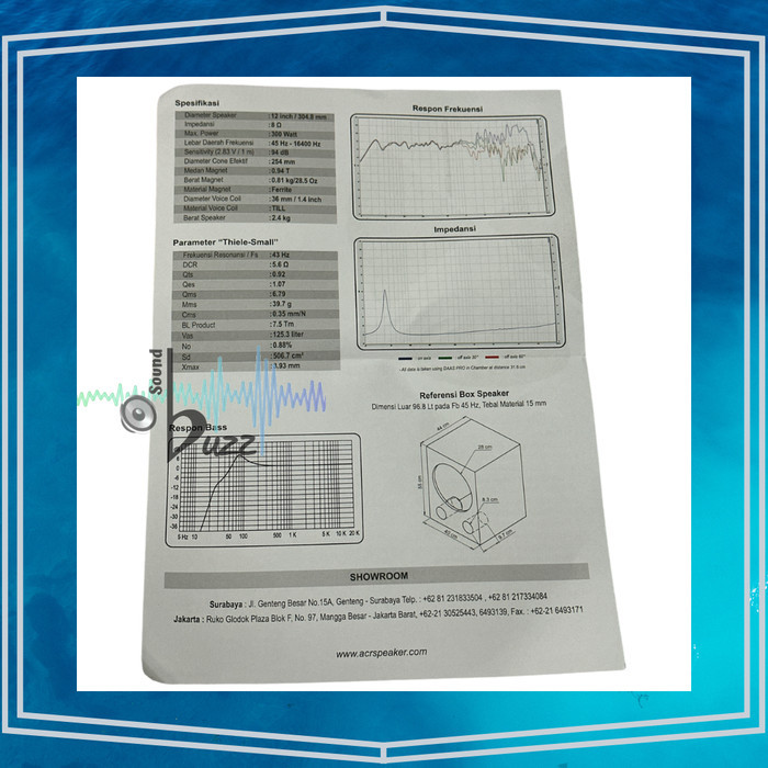 Speaker 12 inch ACR 12" 1238 PC Classic NEW Terbaru Berkualitas