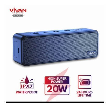 Speaker Bluetooth Vivan VS20 waterproof IPX7 20W ultra bass Terbaru Berkualitas