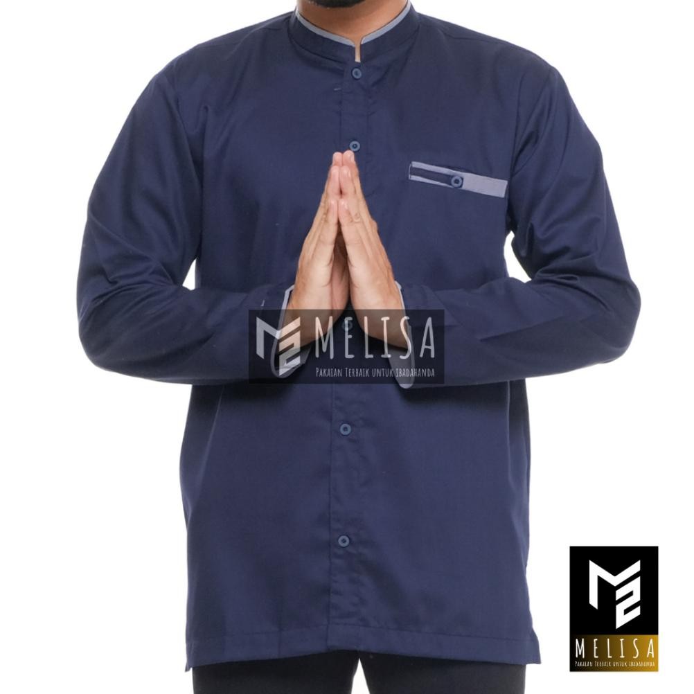 Promo Baju Koko Pria Dewasa Katun Toyobo Polos Lengan Panjang Baju Muslim Remaja Laki Laki Ukuran M 