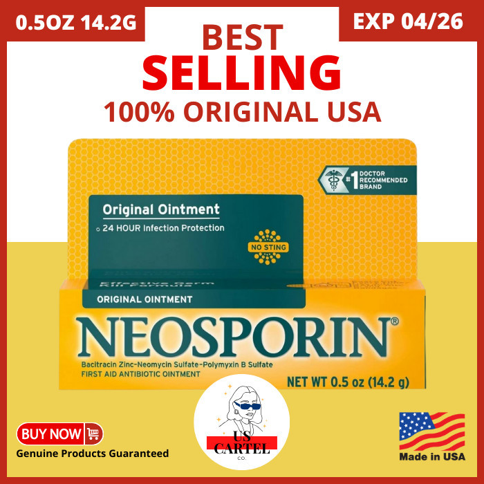 NEOSPORIN Original Ointment 0.5 oz (14.2 g) USA