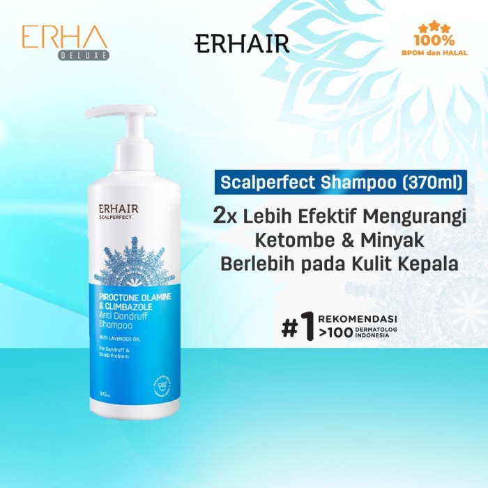 ERHA ERHAIR Scalperfect Shampoo 370 ml - Shampo Anti Ketombe, Dandruff