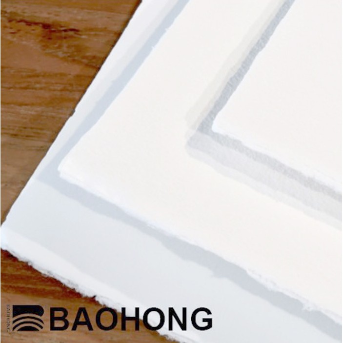 

BAOHONG ARTISTS WATERCOLOR PAPER SHEET 56x76CM DECKLED EDGES