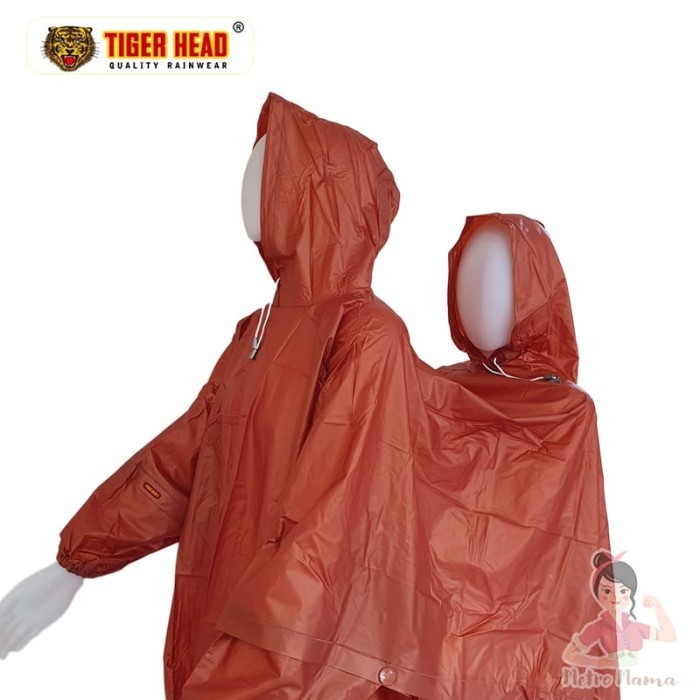 Jas Hujan Ponco Lengan Dua Kepala 2 In 1 Millenium Tiger Head 68227