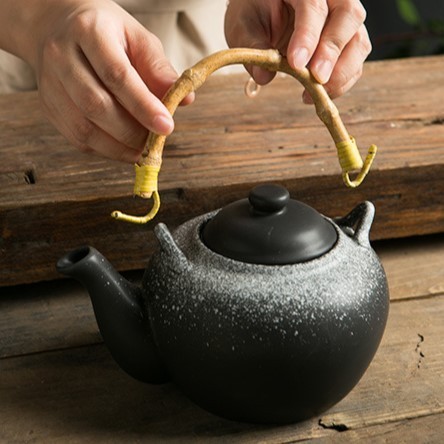 Mori Kettle Tea Pot / Teko Ketel Teh Kopi Keramik Jepang Rustic 520Ml