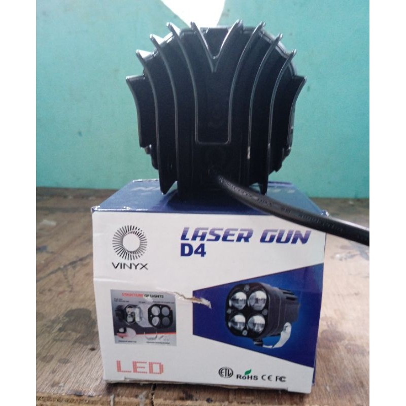 Lampu Tembak Led Sorot Laser Gun D4 Motor Mobil