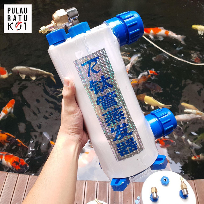 1/2 PK Titanium Evaporator Coil water Chiller pendingin kolam 0.5